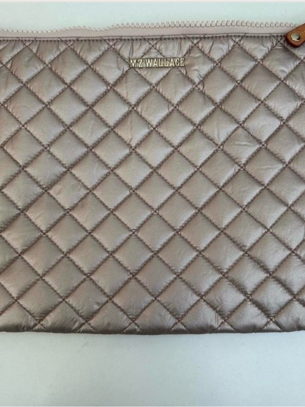 MZ Wallace Small Quilted Zip Pouch - Blush Pink